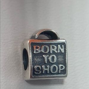 Silver charm for smart bracelet